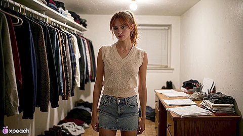 Copper Red Girl Gets Pounded in Closet